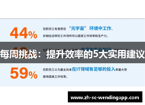 每周挑战：提升效率的5大实用建议
