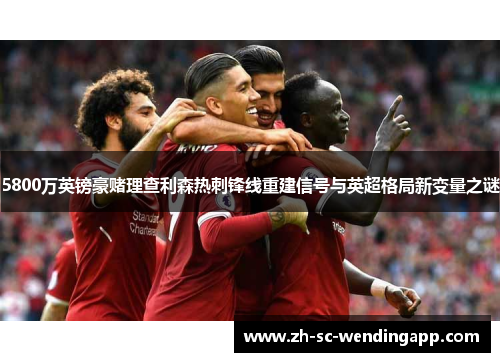 5800万英镑豪赌理查利森热刺锋线重建信号与英超格局新变量之谜